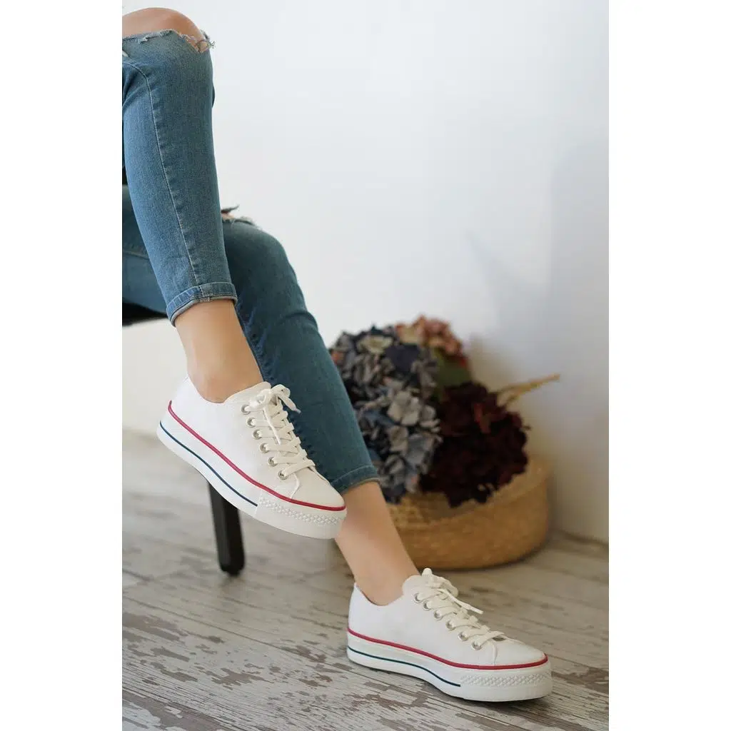 Beyaz Platform Unisex Günlük Ayakkabı-036