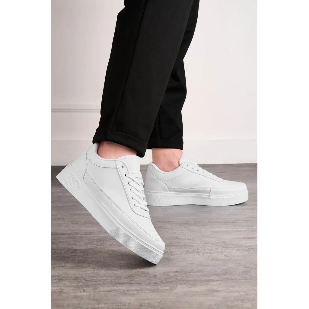 Beyaz Günlük Erkek Ortopedik Sneaker Ayakkabı -182