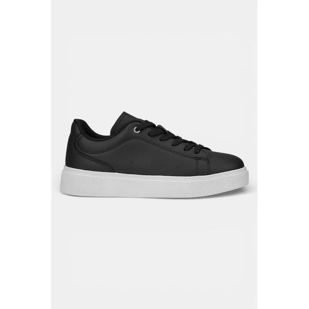 Siyah Beyaz Günlük Erkek Ortopedik Sneaker Ayakkabı-205