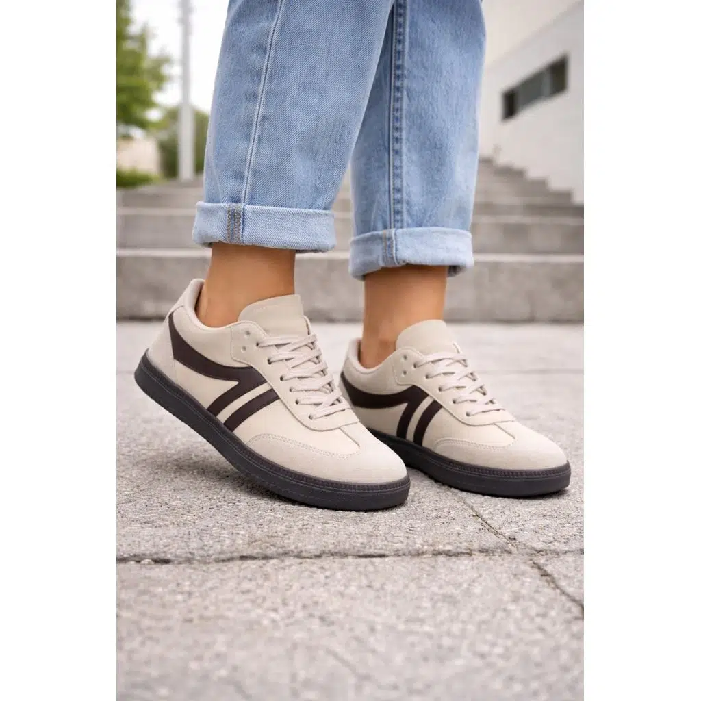 BEJ ORTOPEDİK GÜNLÜK KADIN SNEAKER ORTOPEDİK AYAKKABI-254