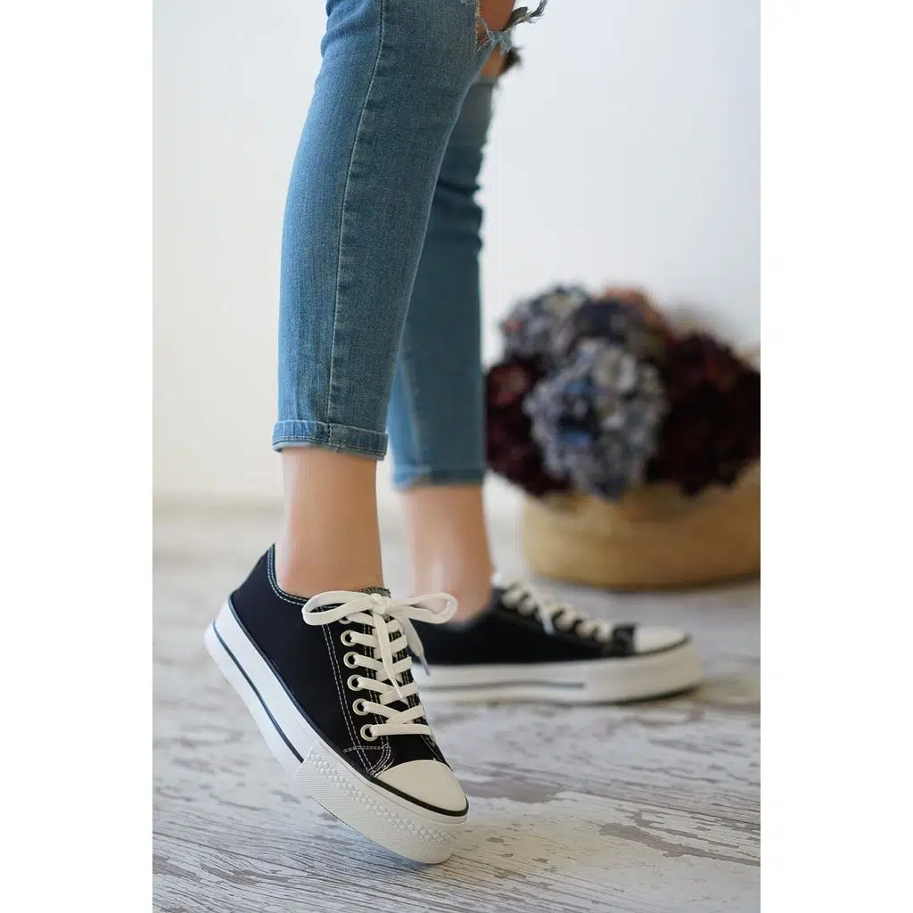 Siyah Platform Unisex Günlük Ayakkabı-036